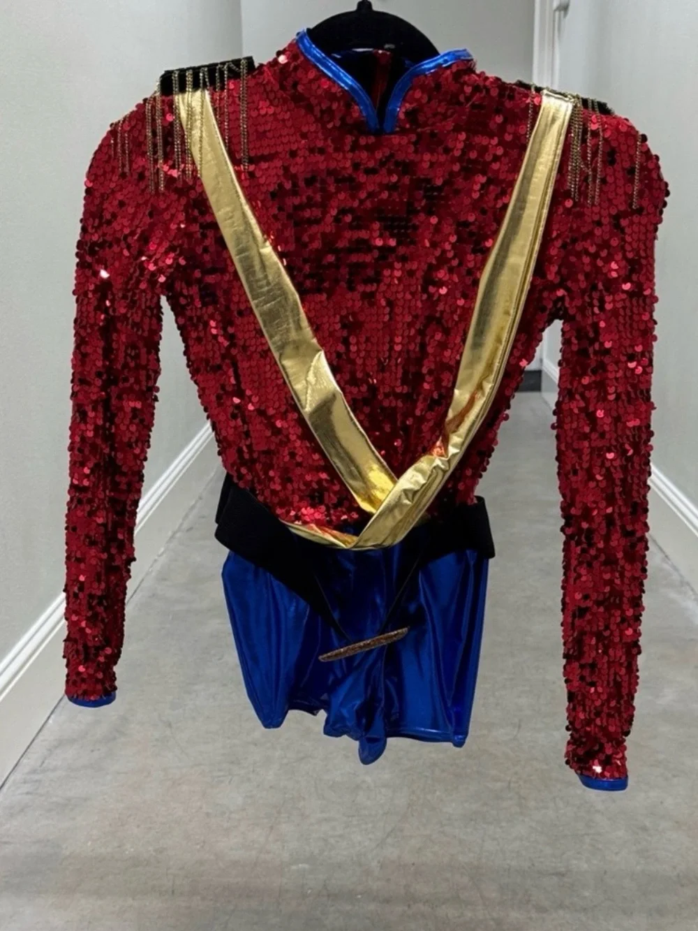 Bundle if 4 Weissman Red Sequin Drum Major Costume 4 matching hats included